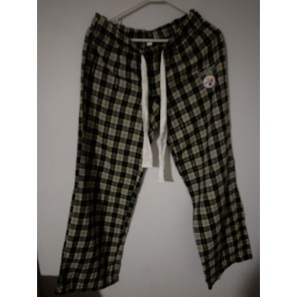 Stealers Pajama Pants NFL Football Size Medium Elastic Waist - Picture 1 of 4